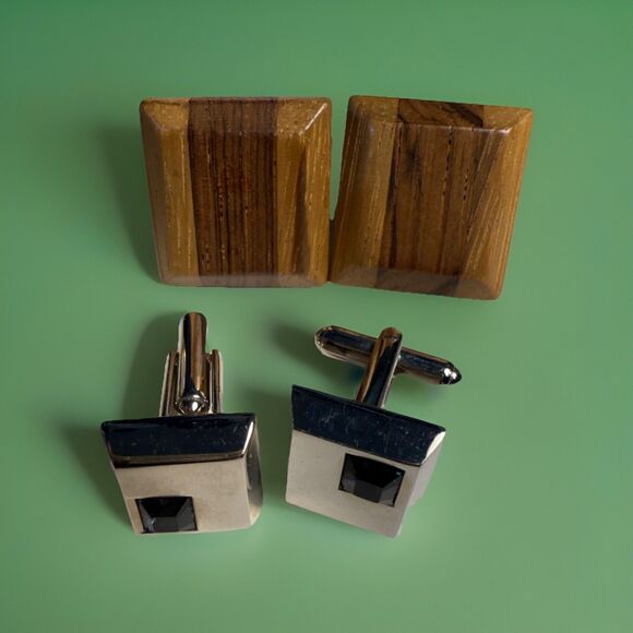 Vintage Cufflinks Bundle Of Four (4) Sets Good Quality Used Condition - Picture 3 of 11